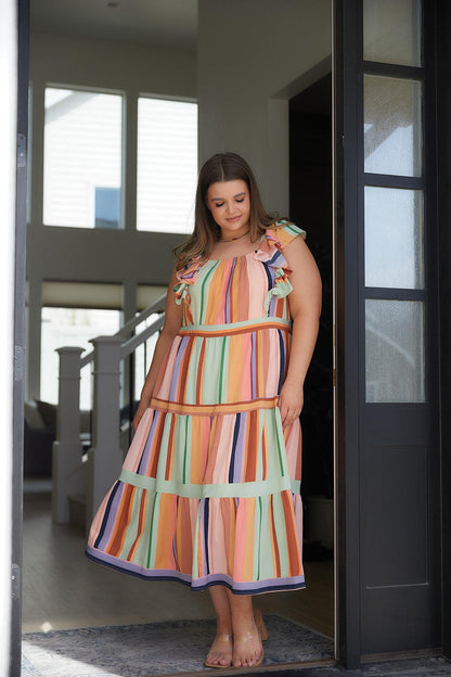 Painted Palette Midi Dress - Simply Graced Mama