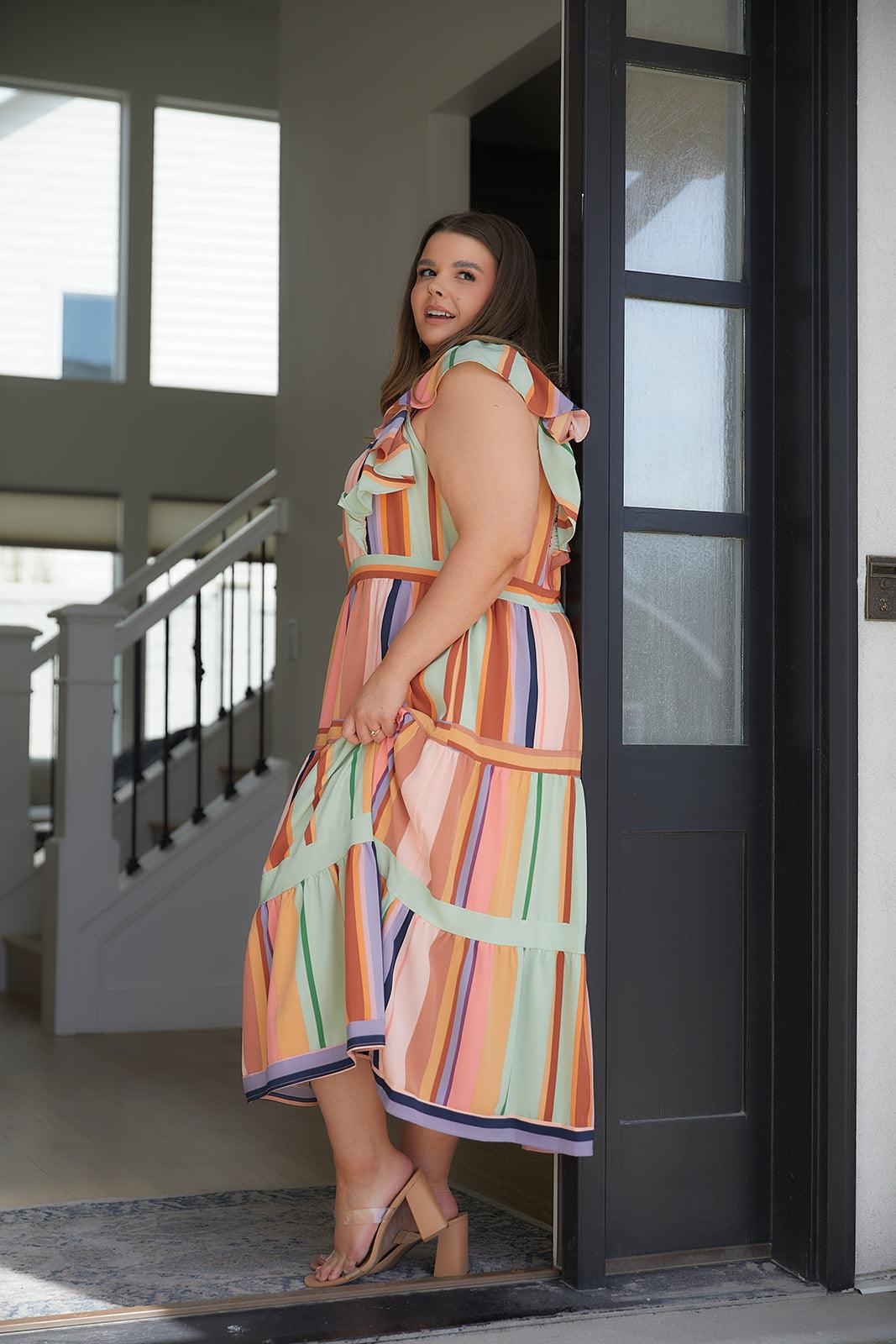 Painted Palette Midi Dress - Simply Graced Mama