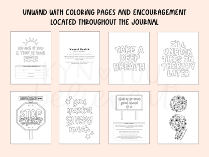 Stop Being So Hard On Yourself Mental Health Journal (5.5x8.5")