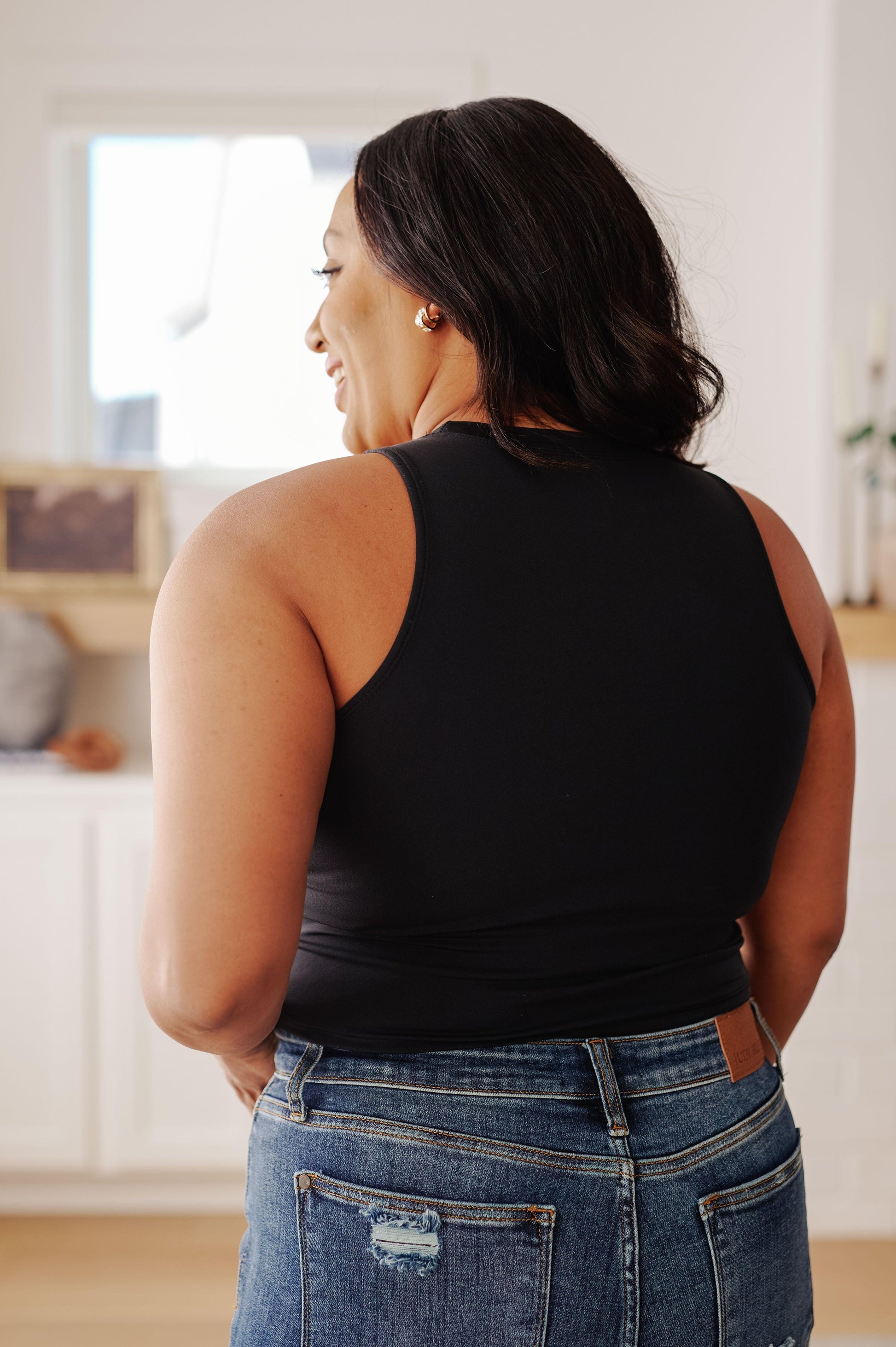 Yesterday's Crop Tank in Black - Simply Graced Mama