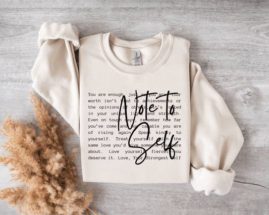Note to Self- Mental Health Sweatshirt