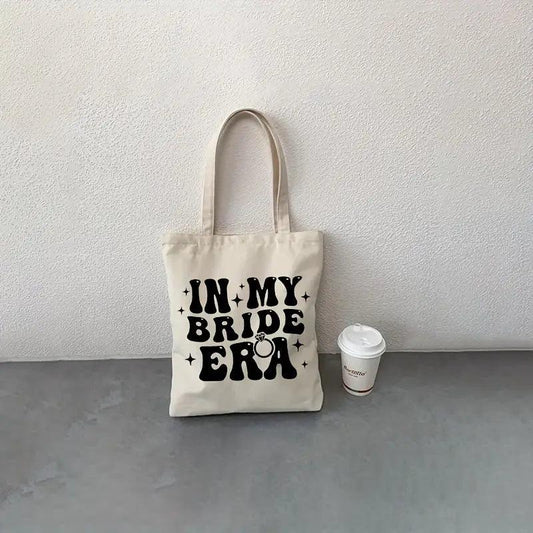 In My Bride Era Canvas Tote Bag - Simply Graced Mama