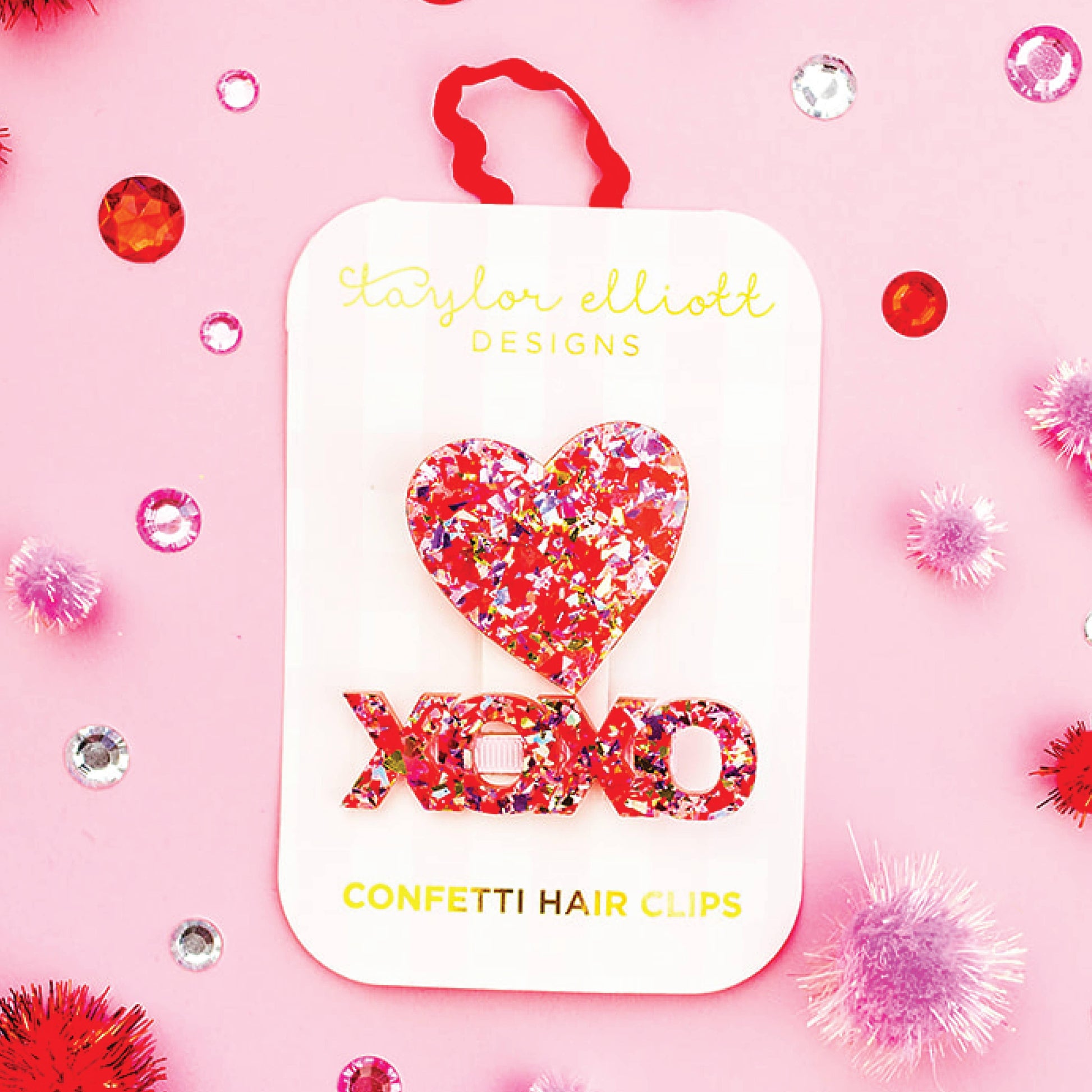 Heart + XOXO Hair Clips - Simply Graced Mama