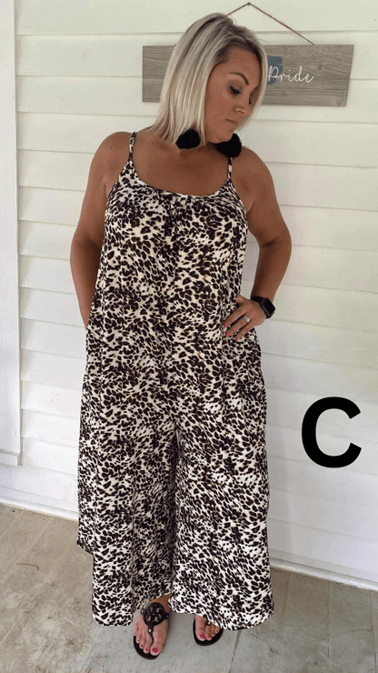 Relaxed Fit Jumpsuit in Assorted Prints - Simply Graced Mama