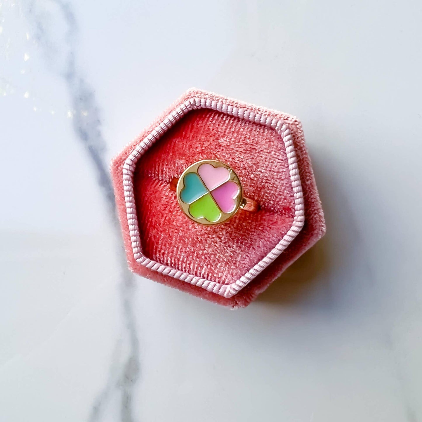 Fidget Spinner Anxiety/Worry Rings - Rainbow Heart - Simply Graced Mama