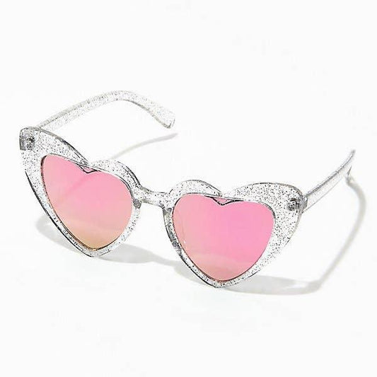 Glitter Heart Sunglasses - Simply Graced Mama