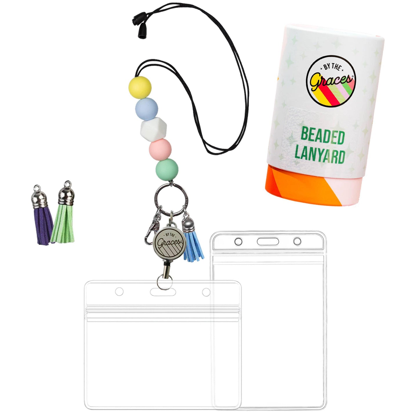 Pastel Lanyard for Keys & ID Badges - Simply Graced Mama