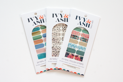Flower Girl | Trendy Muted Floral Print Nail Wrap Set