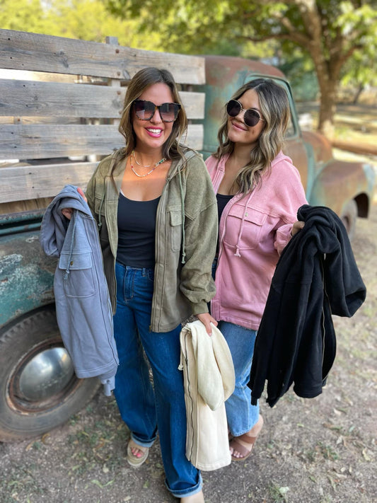 Best Selling Carson Hooded Jacket in Five Colors - Simply Graced Mama