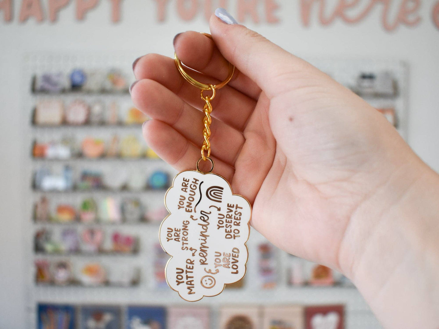 Affirmation Reminders Keychain - Simply Graced Mama