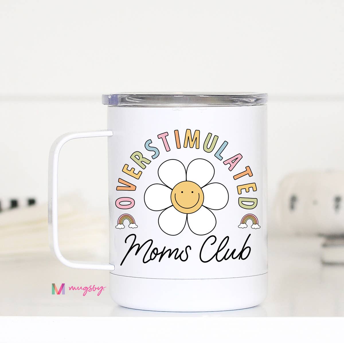 Overstimulated Mom's Club Funny Travel Cup, Mother's Day