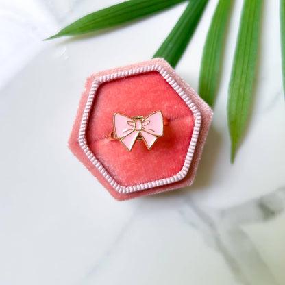 Fidget Spinner Anxiety/Worry Rings - Pink Fox - Simply Graced Mama