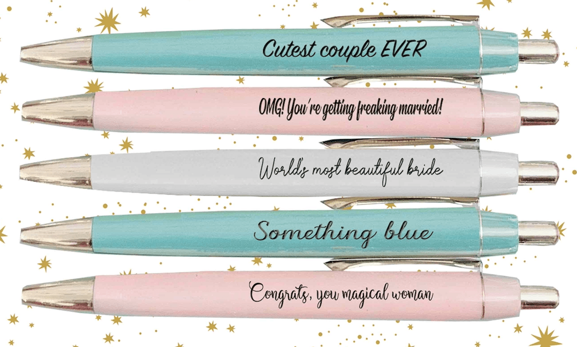 Bridal Pen Set - Simply Graced Mama