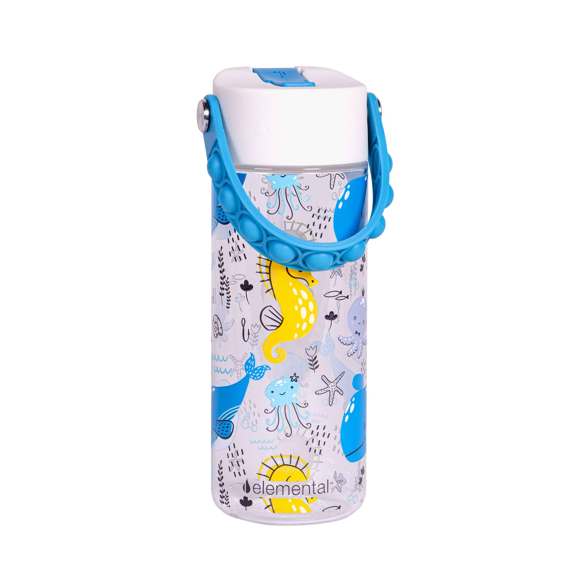 Ocean Friends Pop-It Handle Water Bottle - Simply Graced Mama