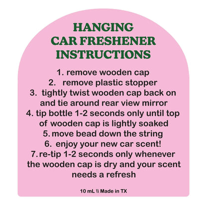 Amber Plum & Vanilla Woods Scented Car Freshener - Simply Graced Mama