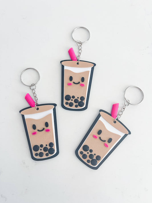 Kawaii Boba Tea 3D Keychain