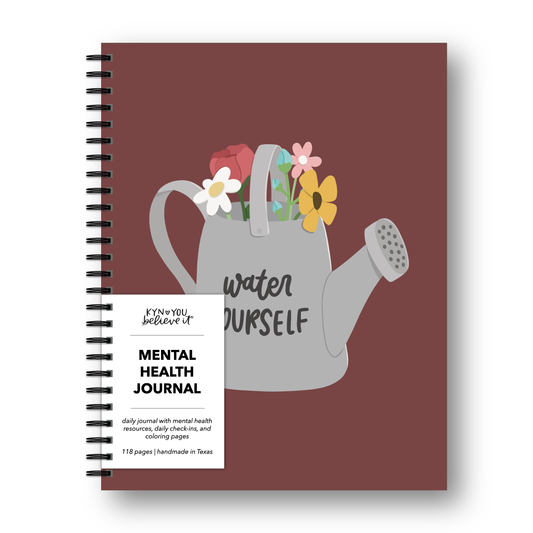Water Yourself Mental Health Journal (5.5x8.5)