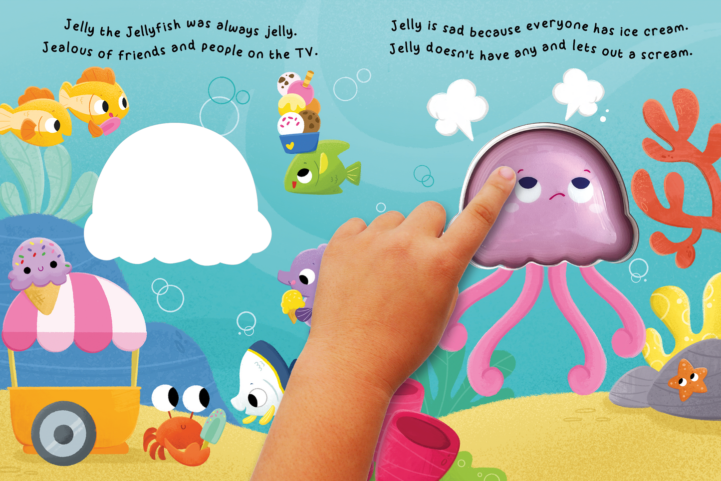 Don't Be Jelly, Jellyfish - Sensory Touch and Light-Up Book