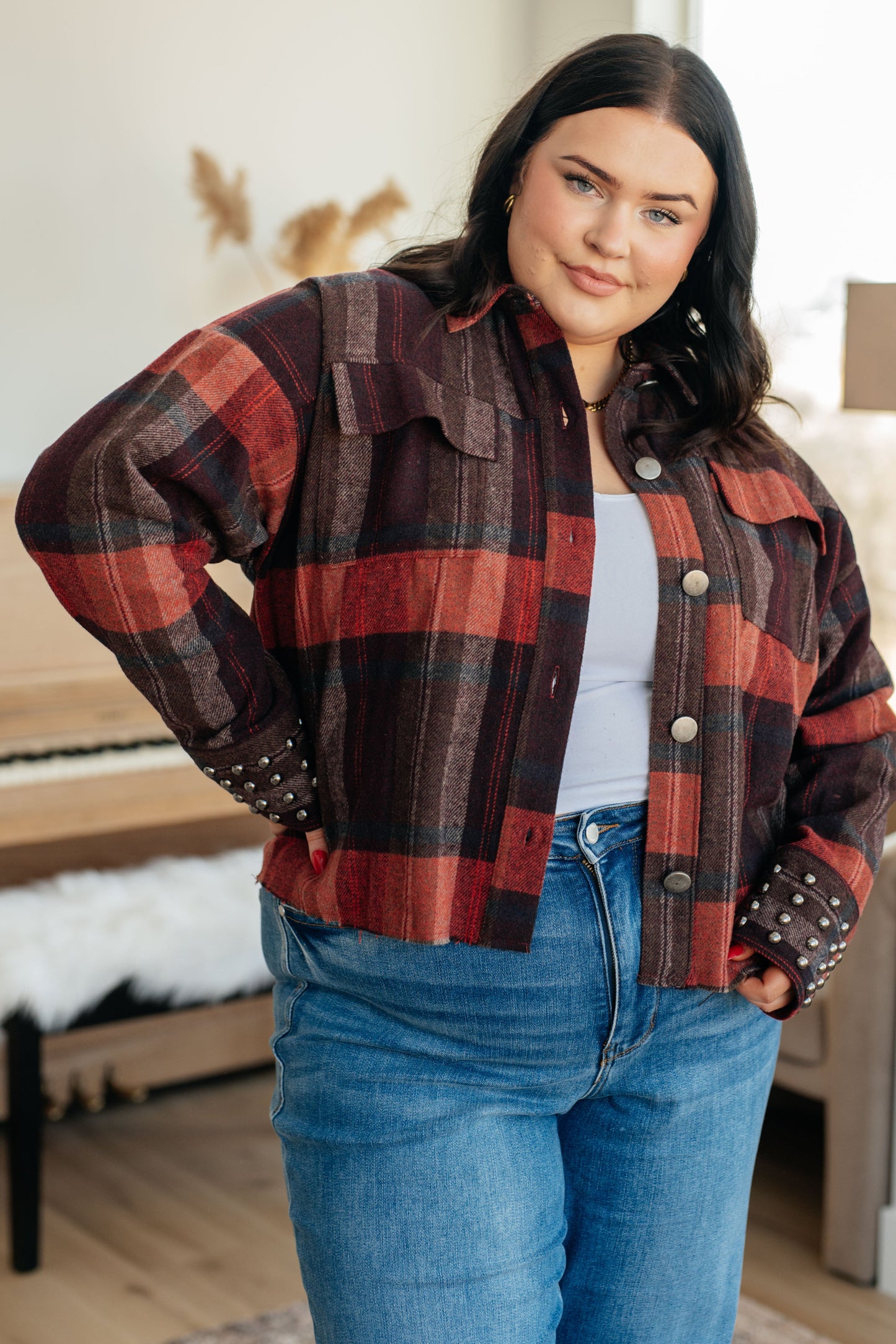 Already There Plaid Shacket - Simply Graced Mama