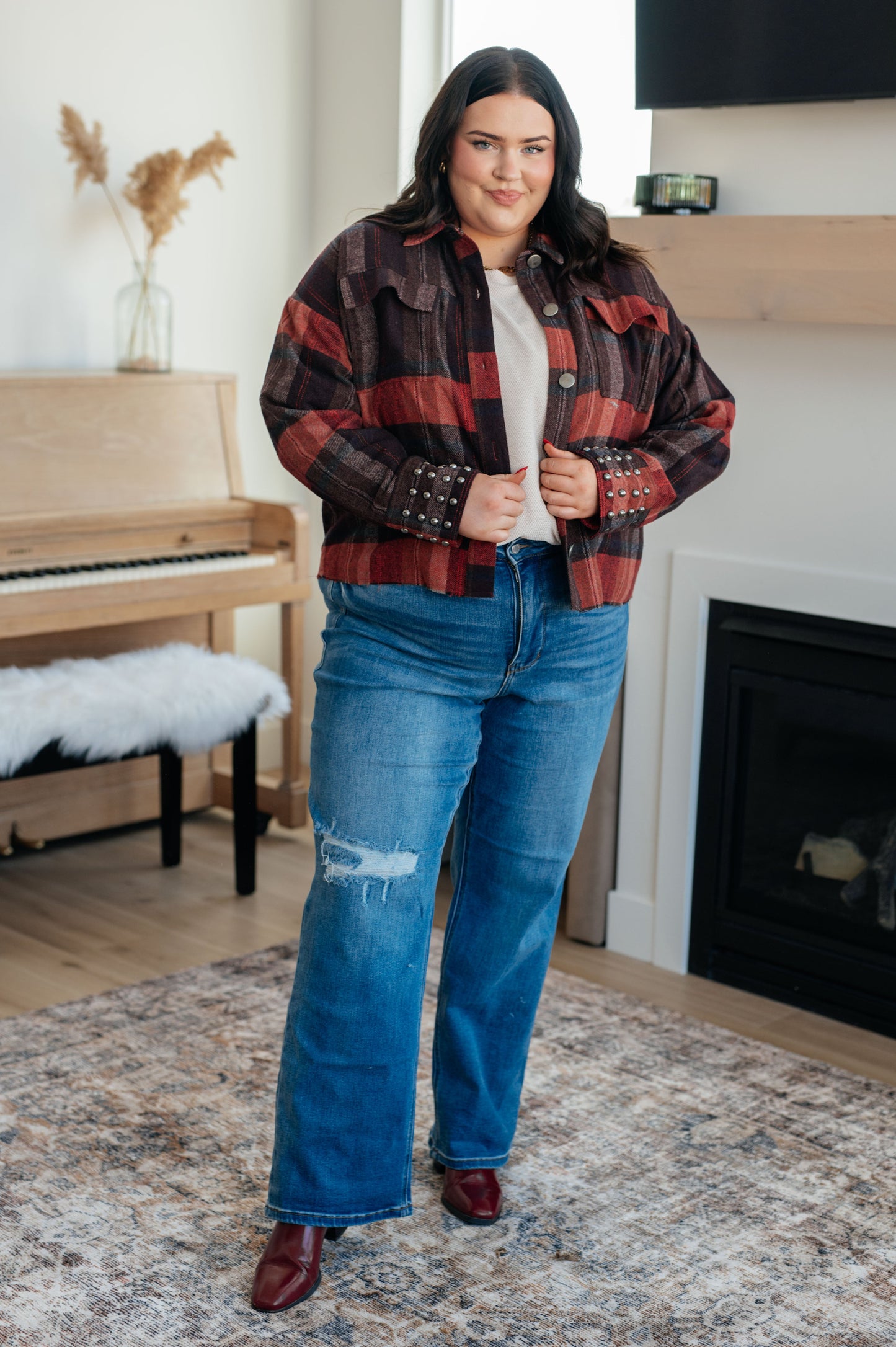 Already There Plaid Shacket - Simply Graced Mama