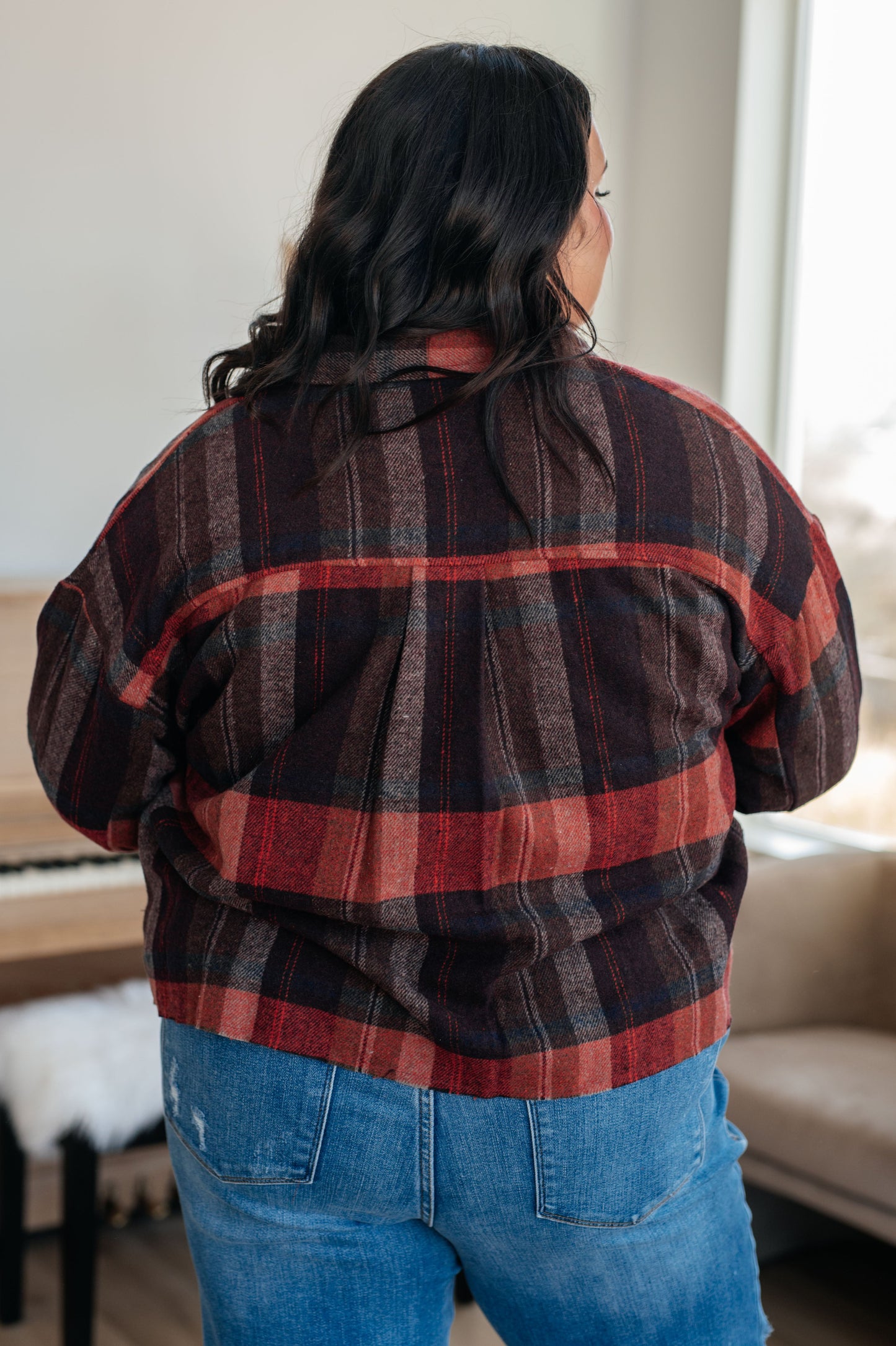 Already There Plaid Shacket - Simply Graced Mama