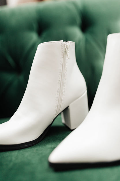 Amari Ankle Boots in White - Simply Graced Mama