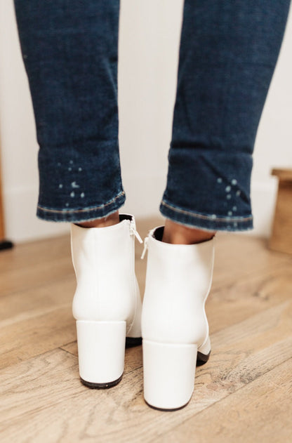 Amari Ankle Boots in White - Simply Graced Mama