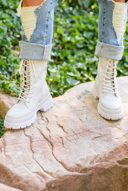 Autumn Feels Combat Boots - Simply Graced Mama