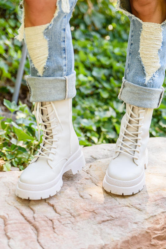 Autumn Feels Combat Boots - Simply Graced Mama