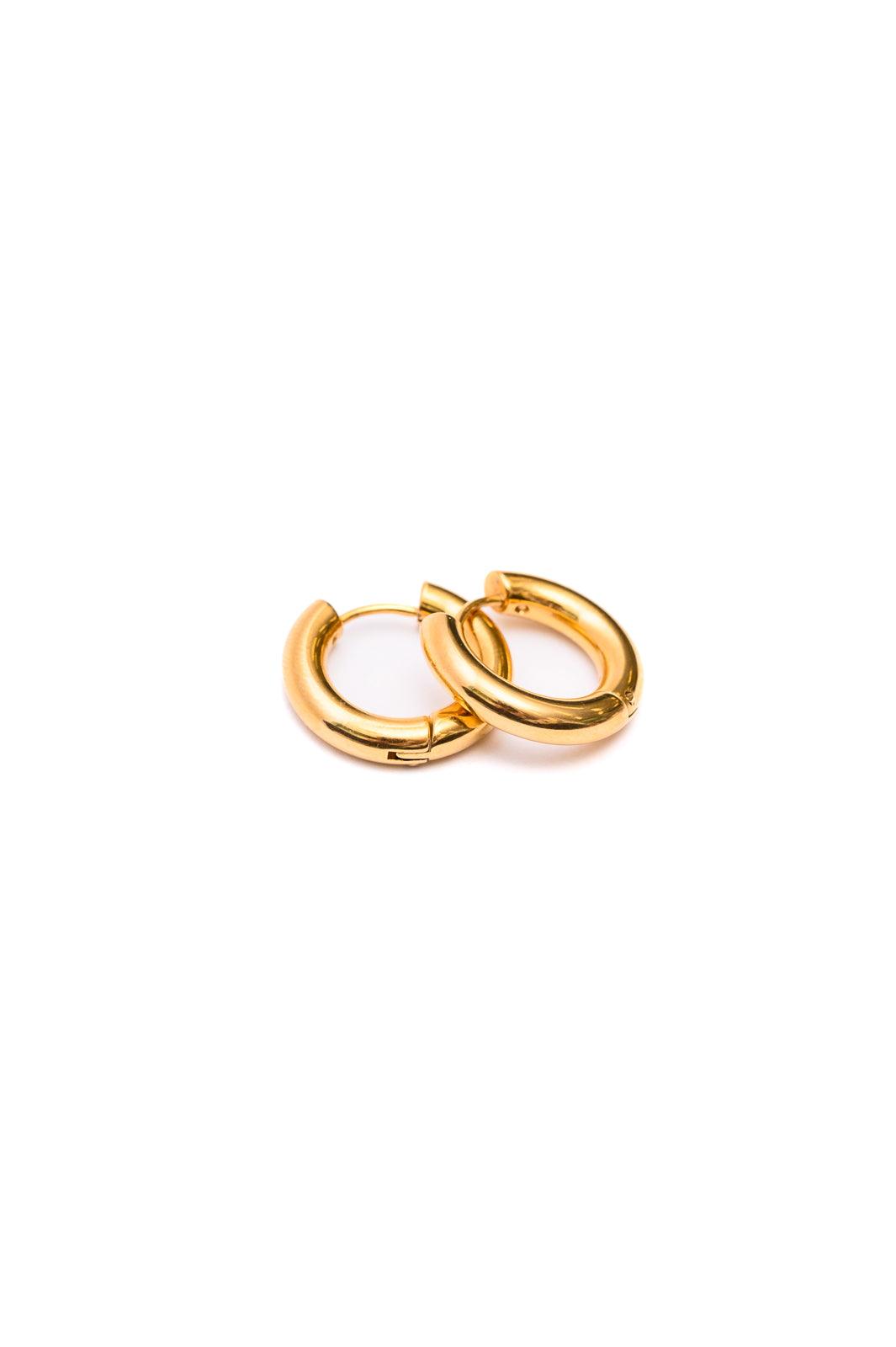 Back to Basics Huggie Earrings in Gold - Simply Graced Mama