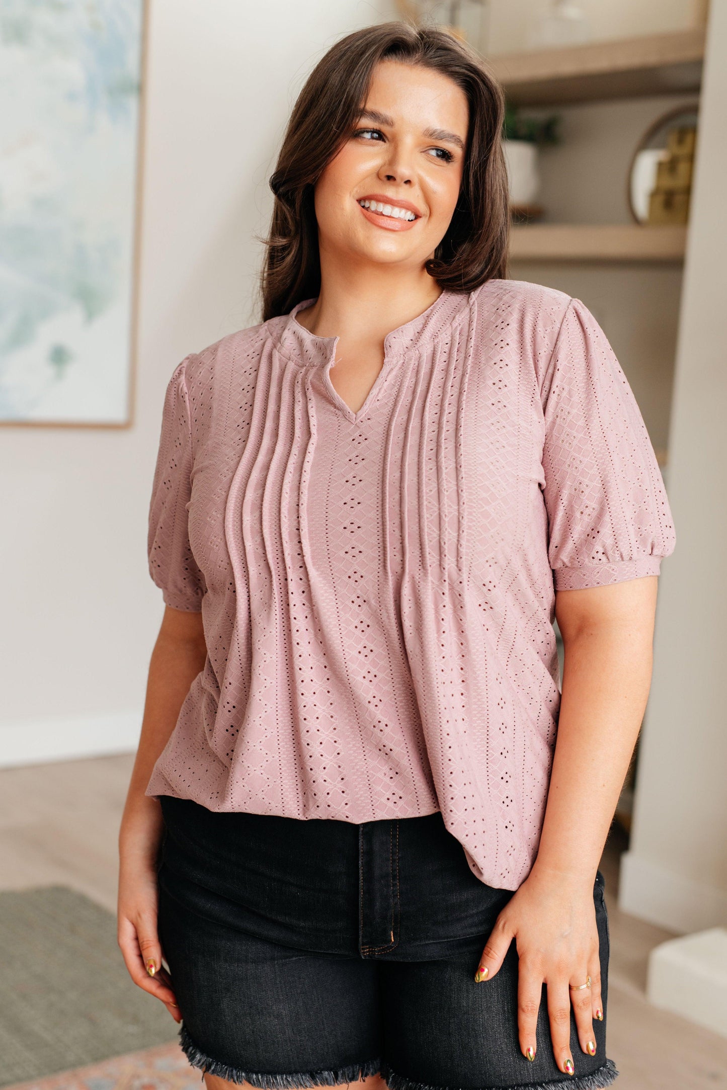 Best Chance Pleat Front Blouse - Simply Graced Mama