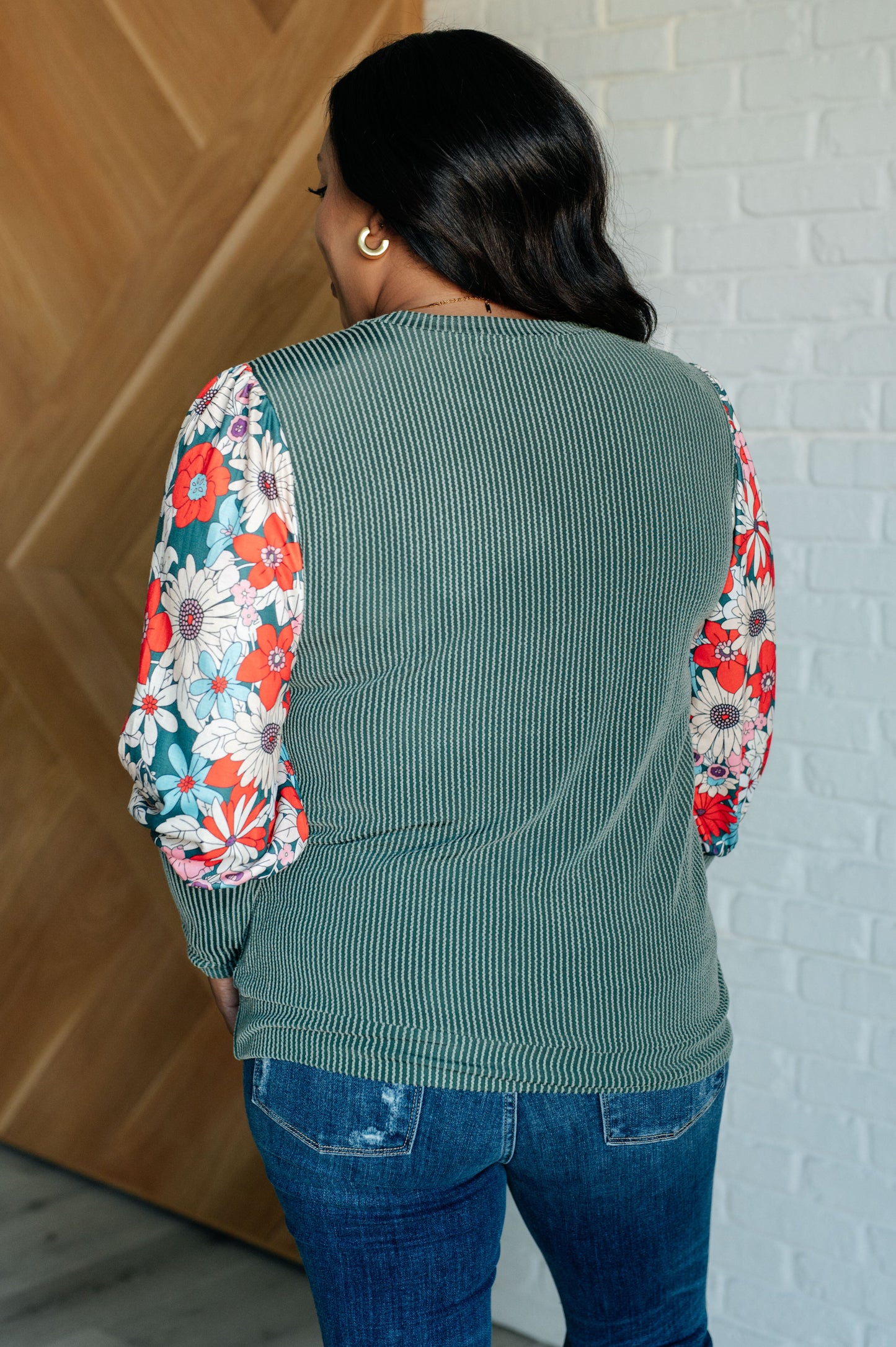 Better Than Usual Floral Detail Top - Simply Graced Mama