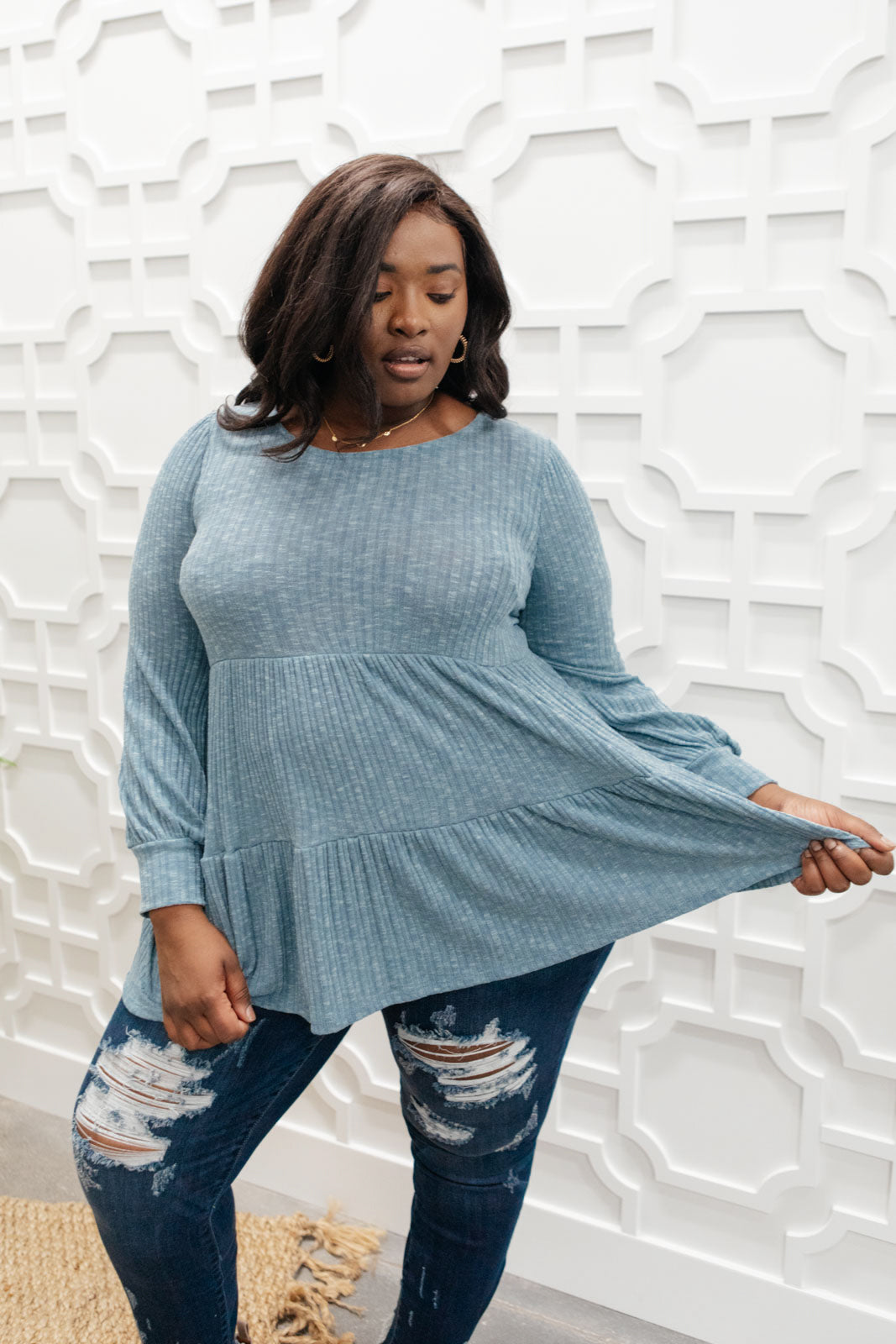 Blue Pathways Top - Simply Graced Mama