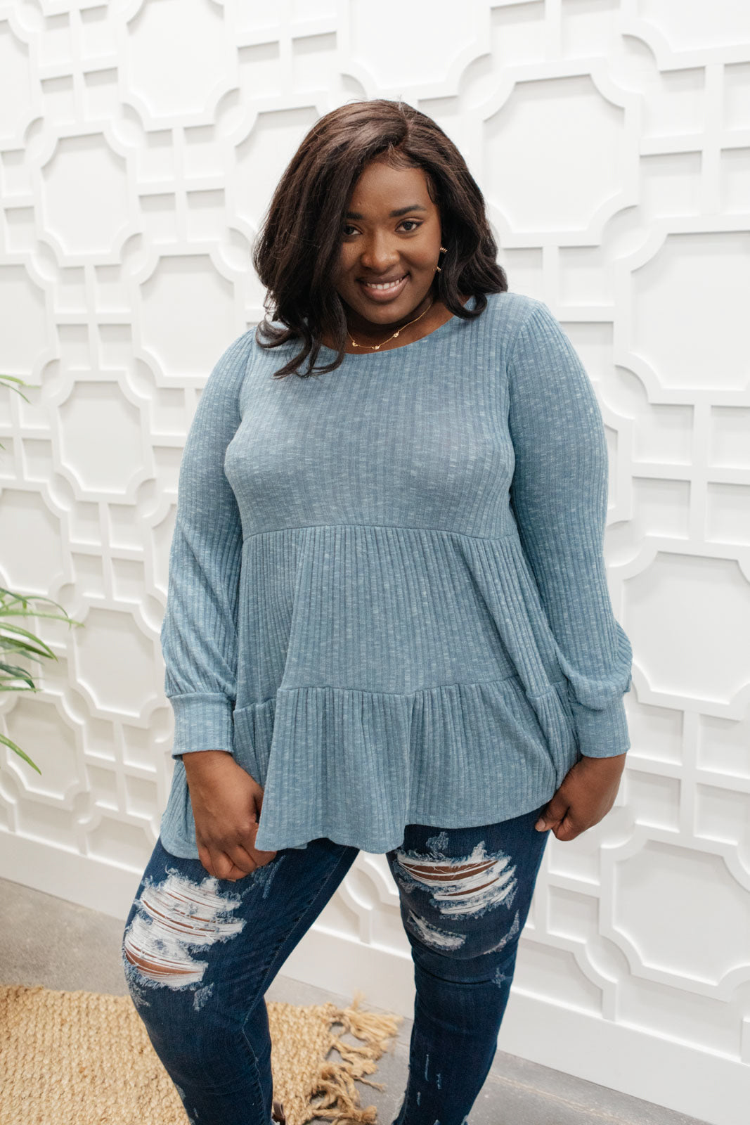 Blue Pathways Top - Simply Graced Mama