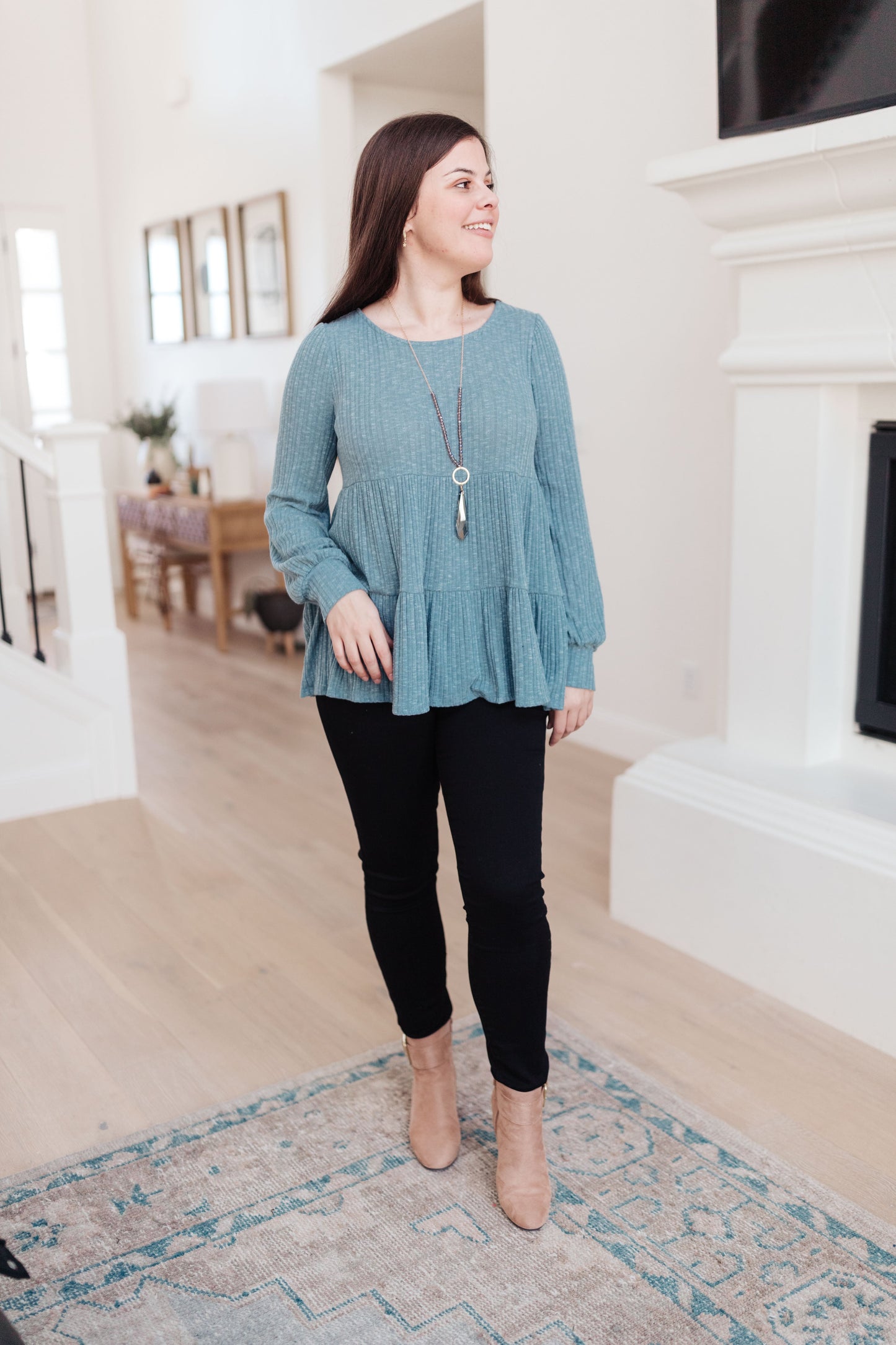 Blue Pathways Top - Simply Graced Mama