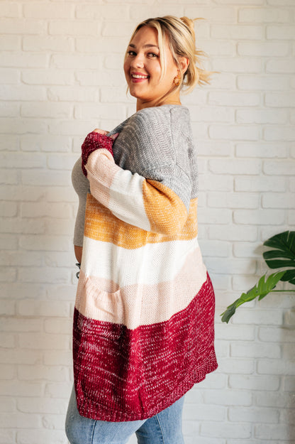 Bring the Warmth Color Block Cardigan - Simply Graced Mama