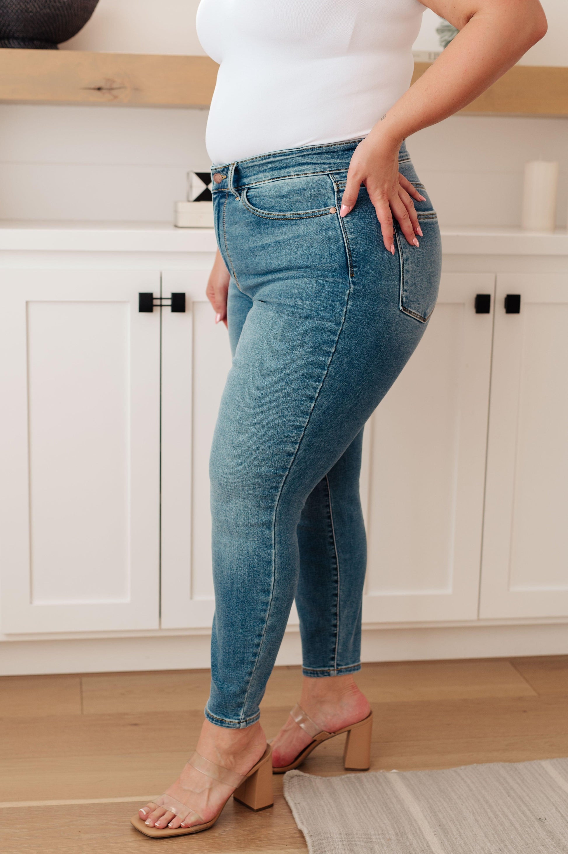 Bryant High Rise Thermal Skinny Jean - Simply Graced Mama