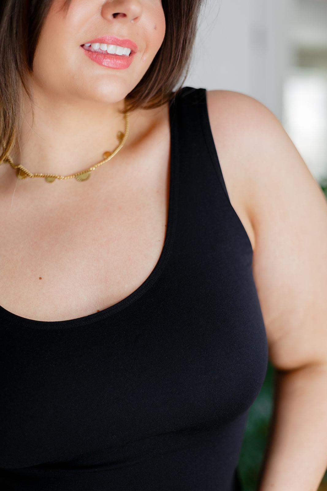 Carefree Seamless Reversible Tank in Black - Simply Graced Mama