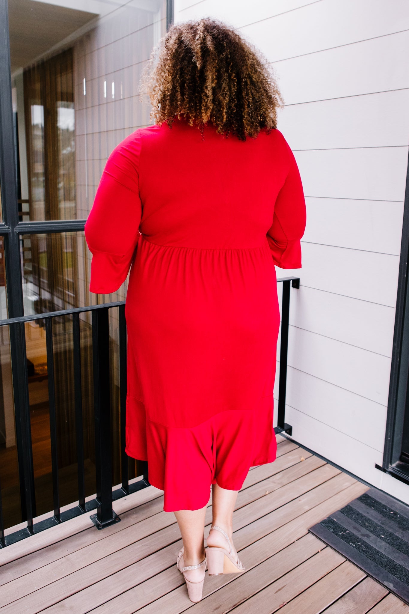 Cloudy Skies Dress in Crimson - Simply Graced Mama