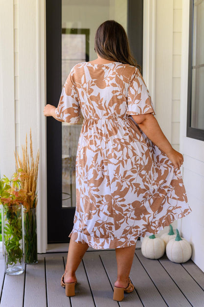 Conversation Starter Floral Faux Wrap Dress - Simply Graced Mama