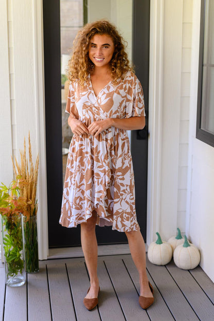 Conversation Starter Floral Faux Wrap Dress - Simply Graced Mama