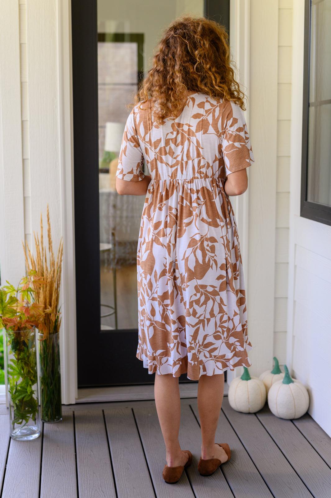 Conversation Starter Floral Faux Wrap Dress - Simply Graced Mama