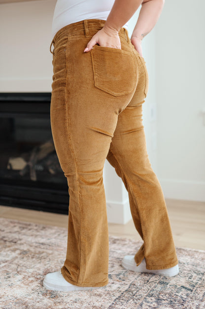 Cordelia Bootcut Corduroy Pants in Camel - Simply Graced Mama