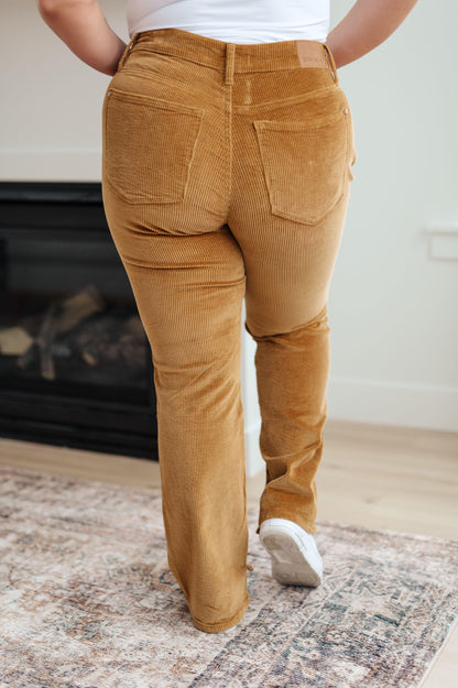 Cordelia Bootcut Corduroy Pants in Camel - Simply Graced Mama