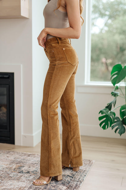 Cordelia Bootcut Corduroy Pants in Camel - Simply Graced Mama