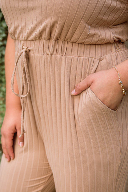 Cruiser Jumpsuit in Tan - Simply Graced Mama