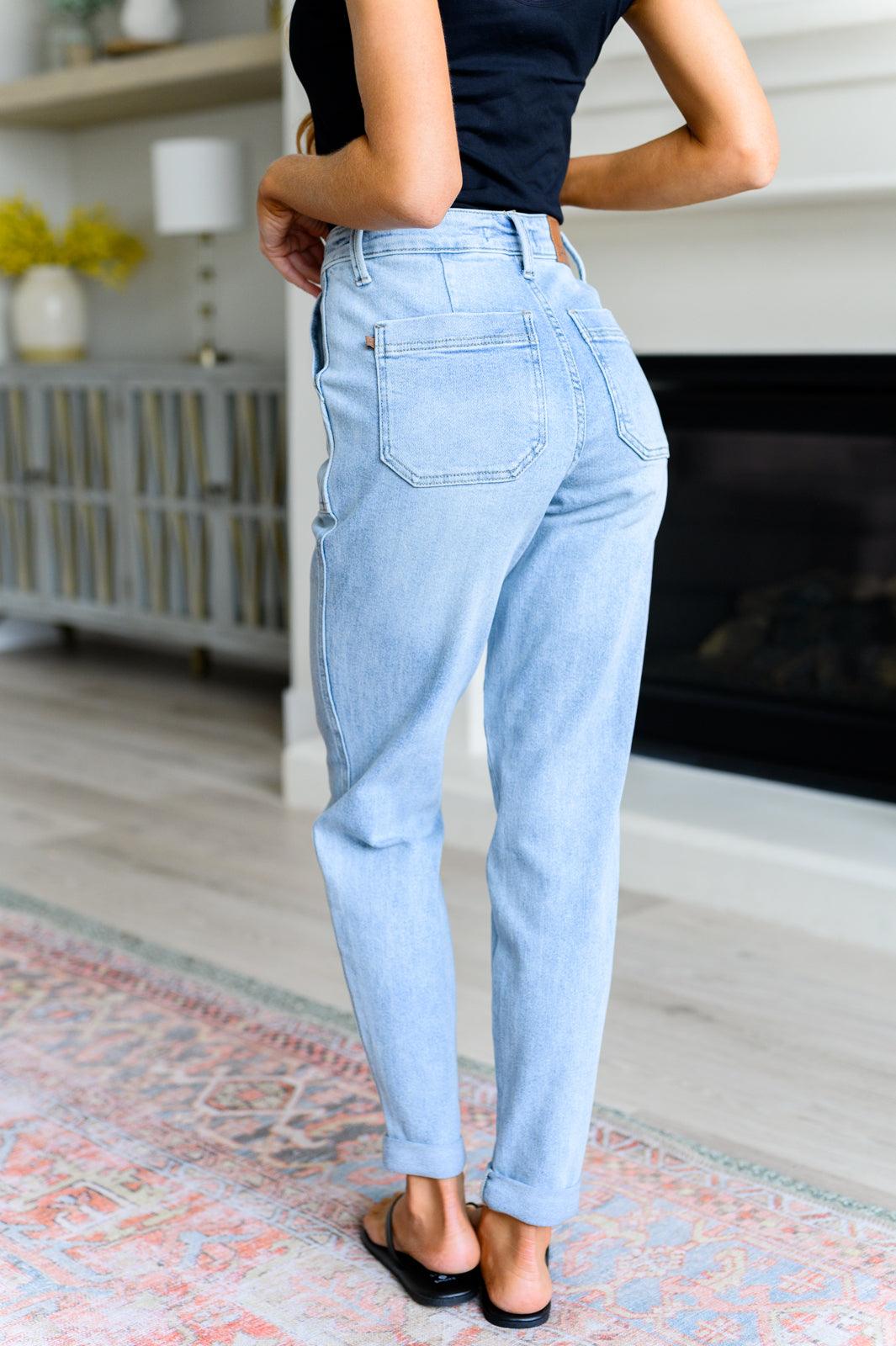 Cooper High Rise Vintage Denim Jogger - Simply Graced Mama