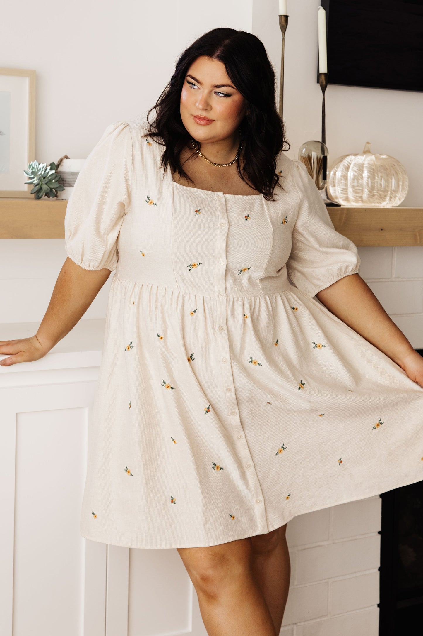 Dream a Little Dream Embroidered Dress - Simply Graced Mama