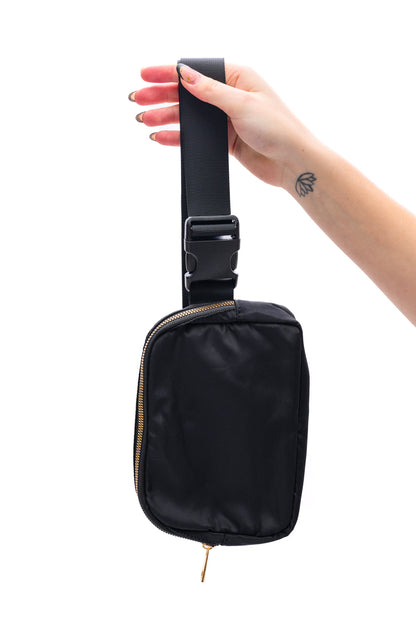 Everywhere I Go Crossbody Belt Bag in Black - Simply Graced Mama