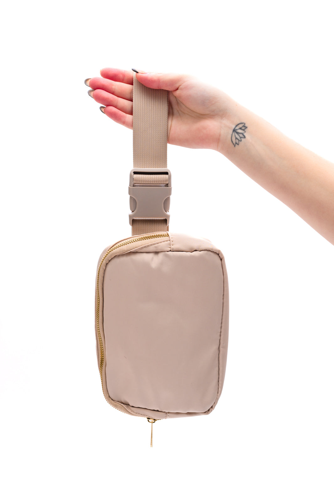 Everywhere I Go Crossbody Belt Bag in Khaki - Simply Graced Mama